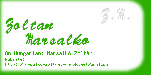 zoltan marsalko business card